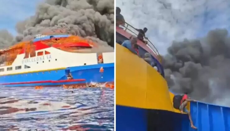 575 yolcu taşıyan gemide yangın çıktı: Ölü ve kayıplar var
