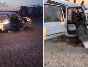 Aksaray’da düğün konvoyunda feci kaza! 2 kişi ağır yaralı