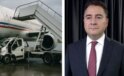 Ali Babacan’ın yolculuk yapacağı uçağa merdiven aracı çarptı