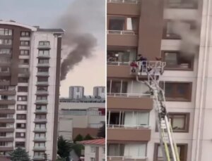 Ankara’da bir binada yangın! Mahsur kalanlar var