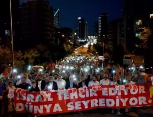 Ankara’da Gazze protestosu! ABD elçiliğine yürüdüler