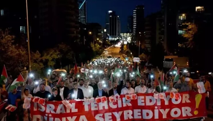 Ankara’da Gazze protestosu! ABD elçiliğine yürüdüler