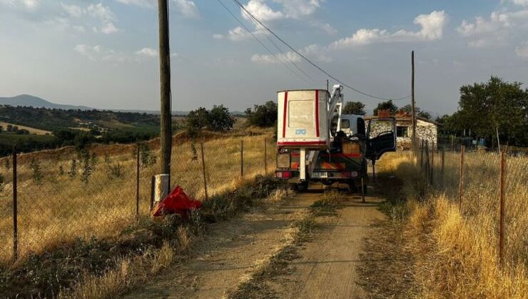 Aydınlatma direğinde elektrik akımına kapıldı