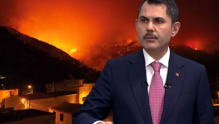 Bakan Murat Kurum: Orman yangınlarında toplam 104 yapının ağır hasarlı ya da yıkık
