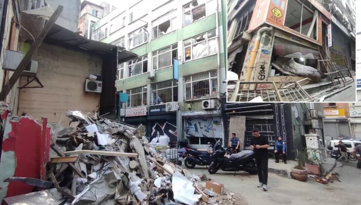 Beyoğlu’nda patlamanın yarattığı hasar gün ağarınca ortaya çıktı