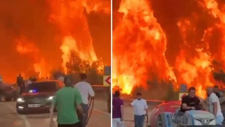 Bursa’da alevler hızla ilerliyor! Makam araçları yanmaktan son anda kurtuldu