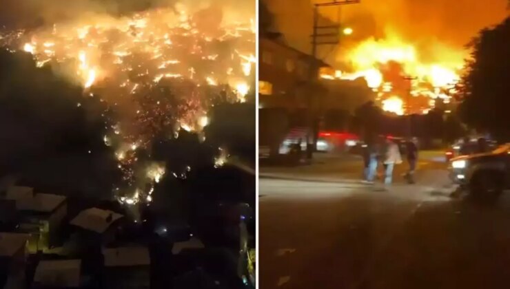 Bursa’da felaket gecesi! Yangın yerleşim yerlerine yaklaşıyor