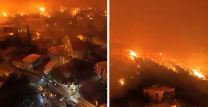 Bursa’da yangın Karahıdır Mahallesi’ne ulaştı! Vatandaşlar alevlerin arasında kaldı