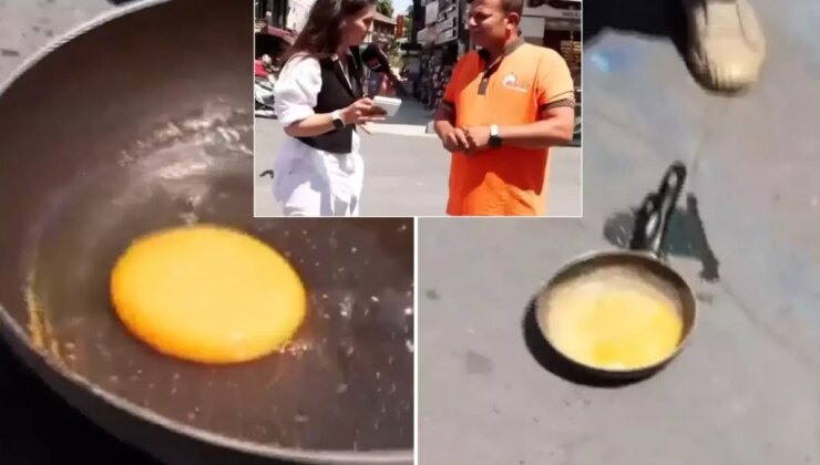 Canlı yayında bir garip "yumurta pişirme" deneyi! İzleyenler pek inanmadı