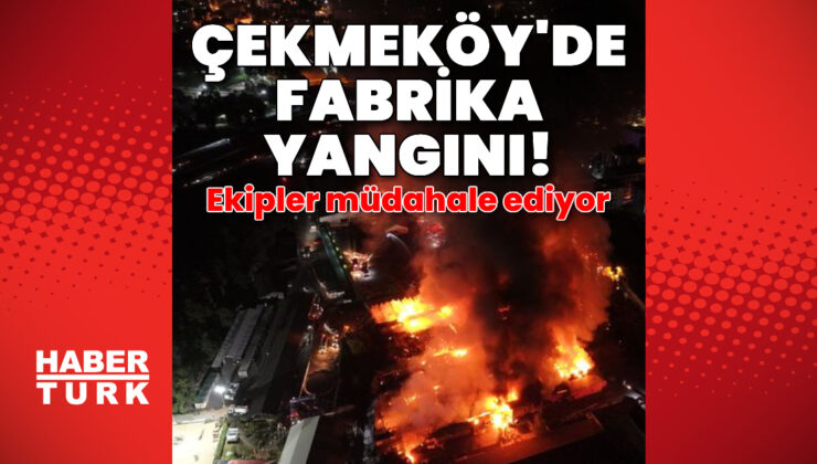 Çekmeköy’de fabrika yangını!