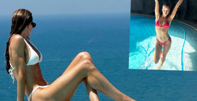 Dünyaca ünlü model Rosie Huntington-Whiteley, tatil için Antalya’da