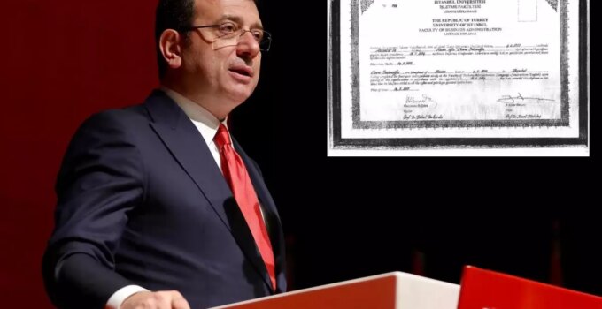 Ekrem İmamoğlu’nun yüksek lisans diploması da iptal edildi