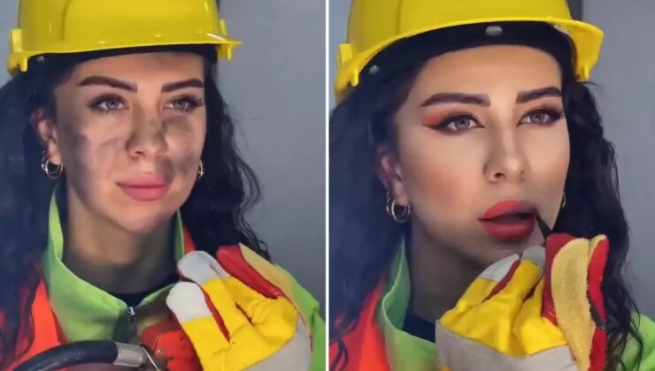 Fenomenin "İtfaiyeci makyajı" izleyenleri çileden çıkardı
