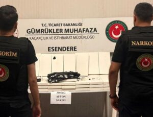 Hakkari’de 300 kilogram afyon sakızı ele geçirildi