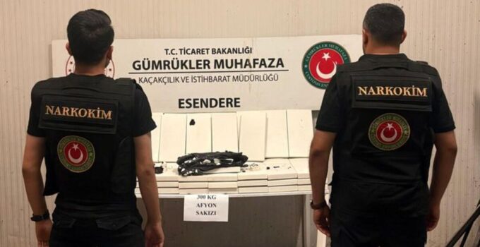 Hakkari’de 300 kilogram afyon sakızı ele geçirildi