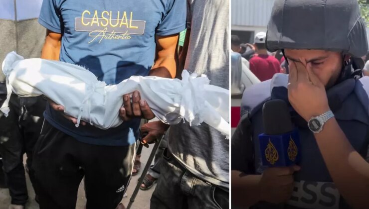 İsrail yardım için bekleyen sivilleri hedef aldı! Gazeteci canlı yayında gözyaşlarına boğuldu