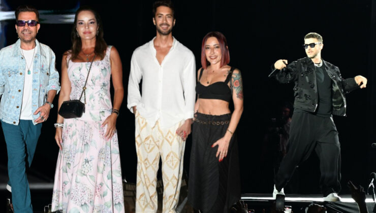 Justin Timberlake konserine ünlü akını
