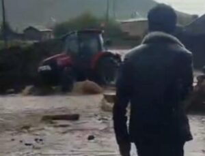 Kars ve Ardahan’da sağanak, sele neden oldu