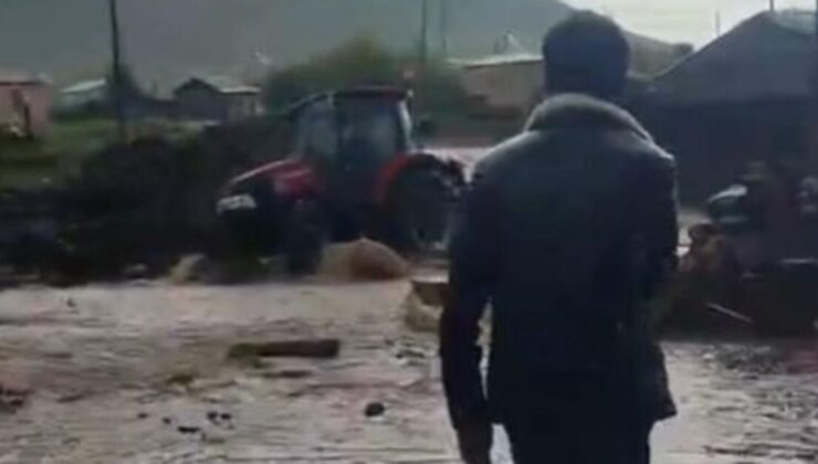 Kars ve Ardahan’da sağanak, sele neden oldu