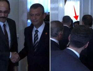 Özgür Özel – İbrahim Kalın görüşmesine damga vuran isim! Kapının arkasına geçip…