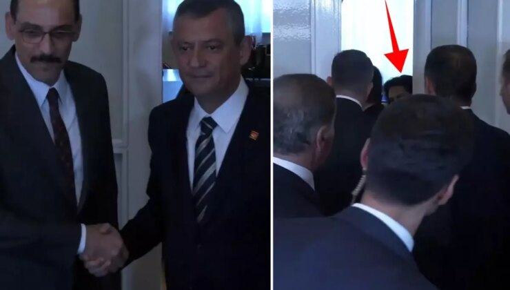 Özgür Özel – İbrahim Kalın görüşmesine damga vuran isim! Kapının arkasına geçip…