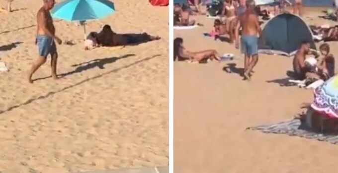 Portekiz Cumhurbaşkanı halk plajında böyle görüntülendi