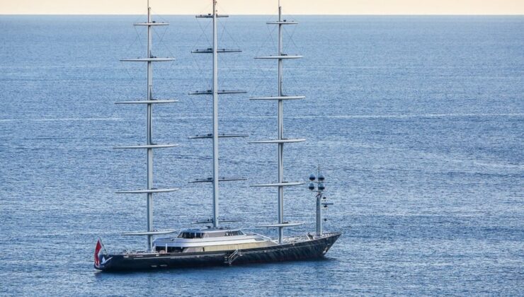 "Maltese Falcon" isimli lüks yat Marmaris'te