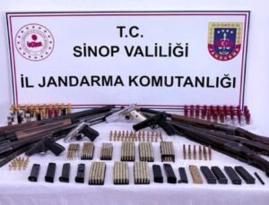 Sinop’ta kaçak silah operasyonu: 5 gözaltı