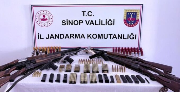 Sinop’ta kaçak silah operasyonu: 5 gözaltı