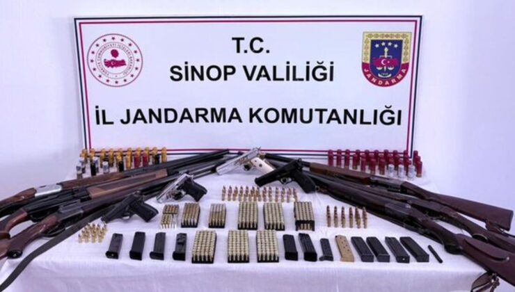 Sinop’ta kaçak silah operasyonu: 5 gözaltı
