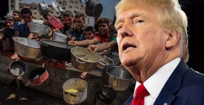 Trump’tan Gazze’deki açlık görüntülerine ilişkin bir garip yorum