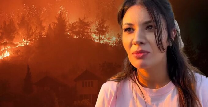 Yangına müdahale eden pilotun şahit olduğu anlar yürek burktu