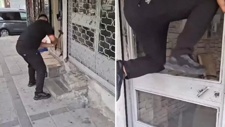 Yer: İstanbul! Sinyalin içeriden geldiğini tespit edince dükkanın kapısını kırıp içeri girdi