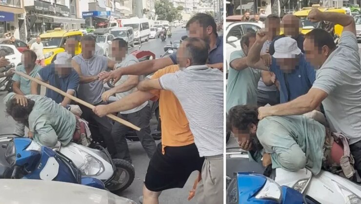 Yol ortasında yumruk ve sopalarla öldüresiye dövdüler
