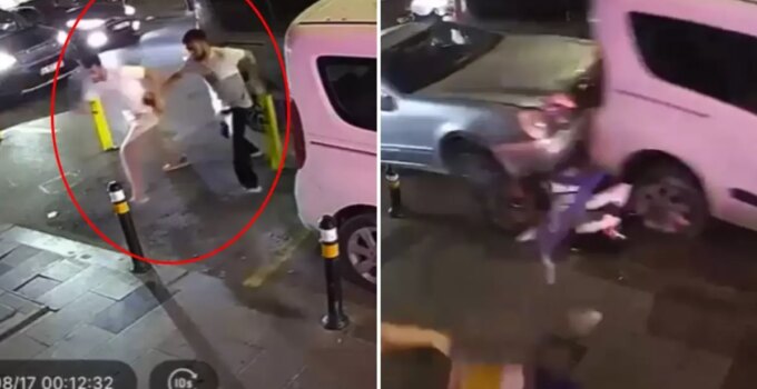 17 yaşındaki sürücü ortalığı birbirine kattı, 2 kişi saniyelerle ölümden kurtuldu