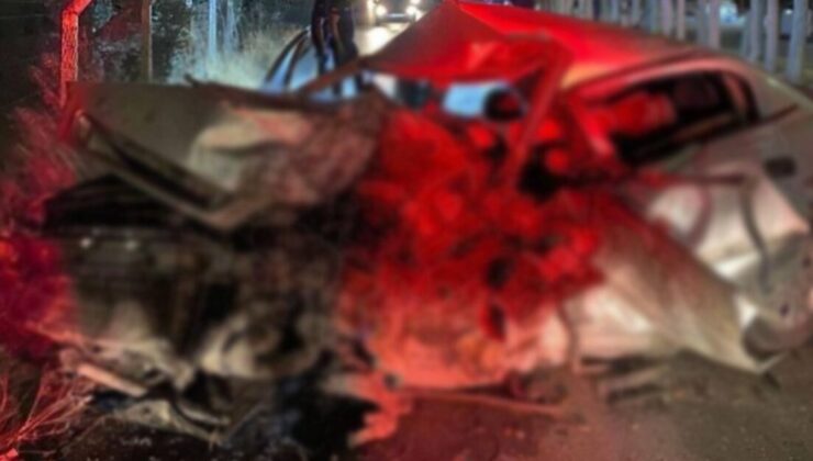 Ağaca çarpan otomobilin sürücüsü hayatını kaybetti