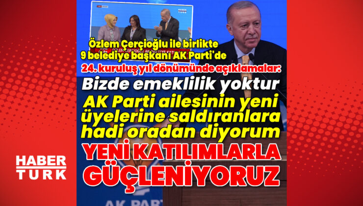 AK Parti’nin 24. kuruluş yıl dönümü programında açıklamalar