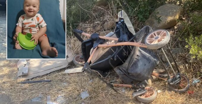 Alkollü sürücünün çarptığı bebek arabasında can veren Miran battaniyesiyle defnedildi