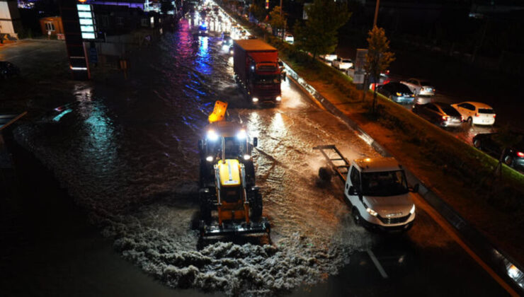 Ankara’da sağanak yağış sele neden oldu