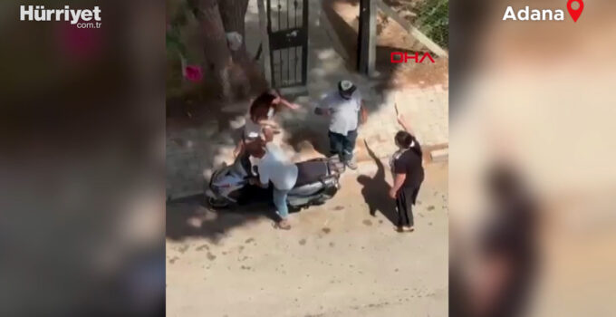 Anne, kızını sokakta bıçakla kovaladı; o anlar kamerada