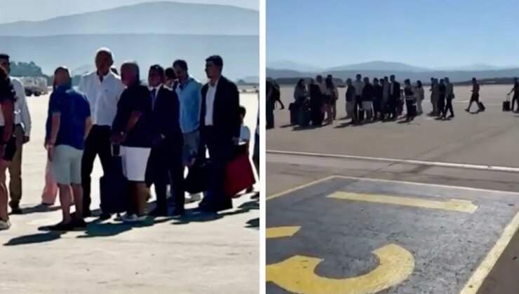 Bakan Ersoy, vatandaşlarla uçak sırası bekledi! İşte o anlar
