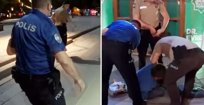 Belediye büfesinden hırsızlık yaparken suçüstü yakalandı