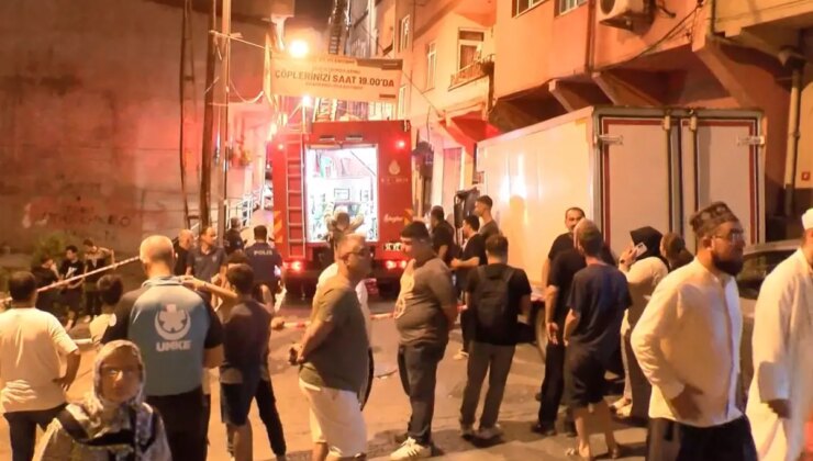 Beyoğlu’nda yangın çıkan dairedeki tüp patladı, mahalle halkı sokağa döküldü