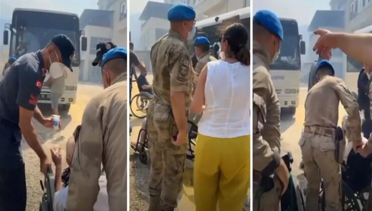 Çanakkale’de alevlerin tehdit ettiği yaşlı bakım merkezi boşaltıldı