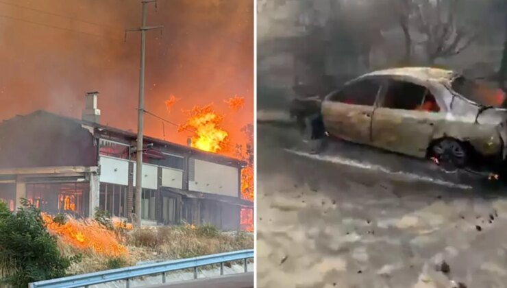 Çanakkale’de zamanla yarış sürüyor! Alevlerin sardığı bölgede korkunç görüntüler