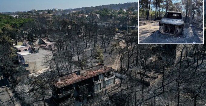 Çanakkale’deki yangın büyük ölçüde kontrol altına alındı, geriye bu manzara kaldı