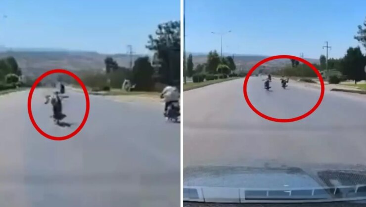 Canlarını hiçe saydılar, motosikletlerin üzerine yatarak yarıştılar