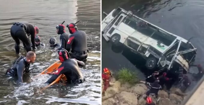 Cezayir’de yolcu otobüsü köprüden dereye uçtu: 18 ölü