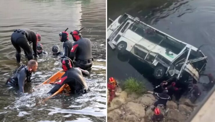 Cezayir’de yolcu otobüsü köprüden dereye uçtu: 18 ölü