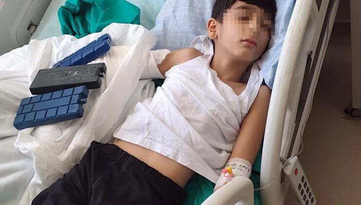 Çocuğu bisikletten iterek bileğinin kırılmasına neden olan uzman çavuş gözaltına alındı